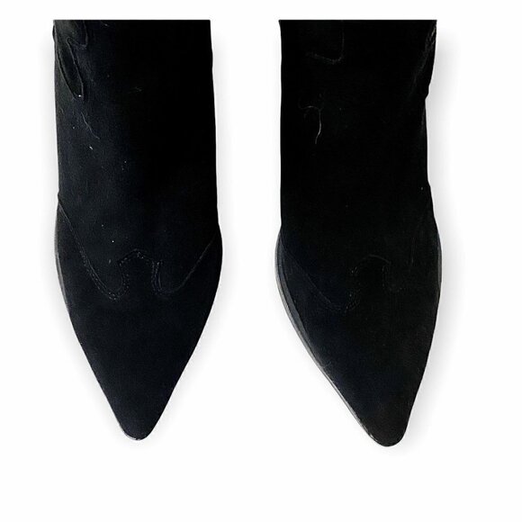 New in box,  Silent D Boots, Miller Pointed Toe Ankle Boots Black Suede, Size 38 - Picture 13 of 14